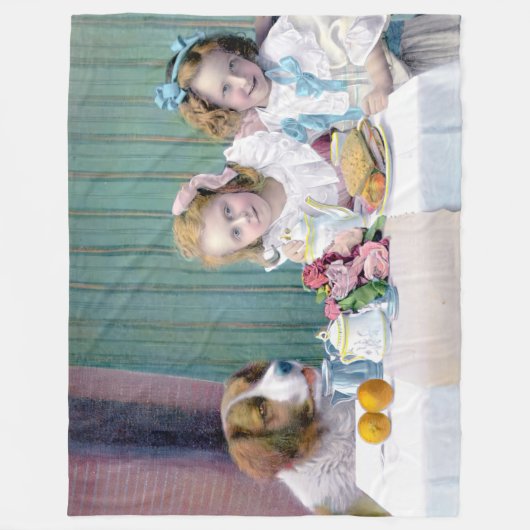 Tea-partij Fleece Deken (Voorkant)