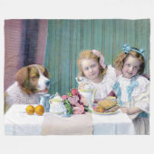 Tea-partij Fleece Deken (Voorkant (Horizontaal))