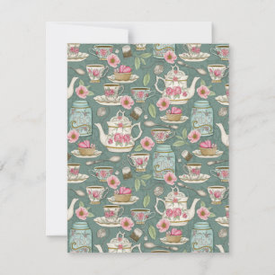  Tea-partij Notitiekaartje