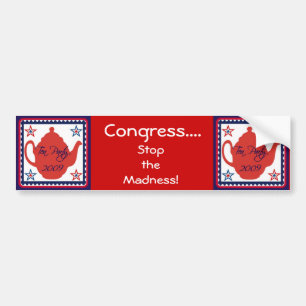 Tea Party 2009 Politieke Bumpersticker