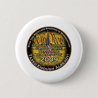 Tea party 2009 ronde button 5,7 cm