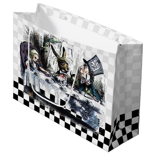 Tea Party 2 Large Cadeauzakje (Voorkant Gekanteld)