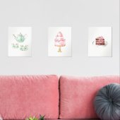 Tea Party 3 Print Wall Art Set (Salon)