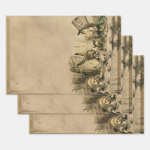 Tea Party Alice in Wonderland Inpakpapier Vel