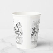Tea Party Alice in Wonderland Papieren beker (Rechts)