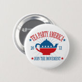 Tea Party America Button (Voorkant /achterkant)