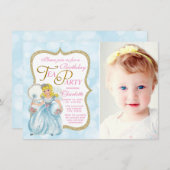 Tea Party Anniversaire fêtes Invitations (Devant / Derrière)