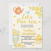 Tea Party Anniversaire Invitation (Devant)