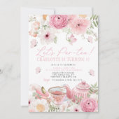Tea Party Anniversaire Invitation Par tea Annivers (Devant)