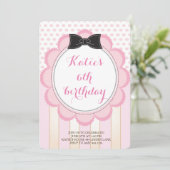 Tea Party Anniversaire Invitations (Debout devant)
