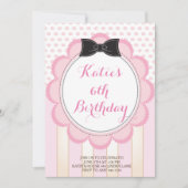 Tea Party Anniversaire Invitations (Devant)
