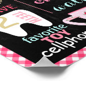 Tea Party Anniversaire panneau en tableau noir (Coin)