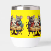 Tea Party avec souris illustrée sur Mug (Arrière)