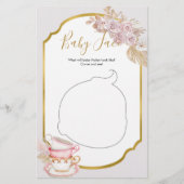  Tea Party Baby shower Baby Face Games (Voorkant)
