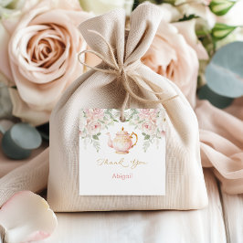 Tea Party Baby Shower Bedankjes Labels