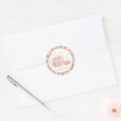 Tea Party Baby shower Favoriser Sticker (Enveloppe)