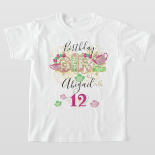 Tea Party Birthday Girl   Gebruikte Florence T-shirt