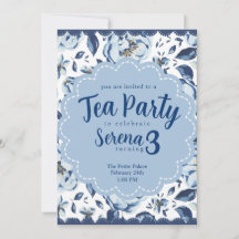Tea Party Birthday Invitation