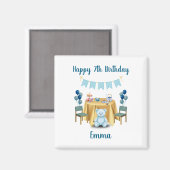 Tea Party Birthday Magnet Gift (Recto/Verso)