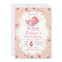 Tea Party Birthday. Tea Party Baby shower