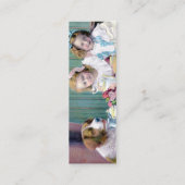 Tea Party Bladwijzer Mini Visitekaartje (Achterkant)