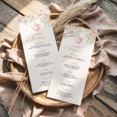 Tea Party Bridal Shower Drink Menu