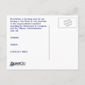 Tea Party Briefkaart (Achterkant)