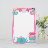 Tea Party Briefpapier (Staand voorkant)