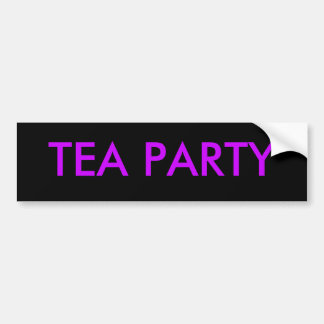 TEA PARTY BUMPERSTICKER