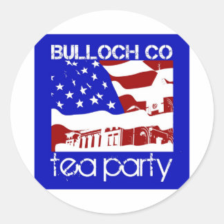 Tea Party Bumpersticker Ronde Sticker
