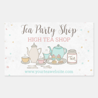 Tea Party Business High Tea Sticker Étiquette