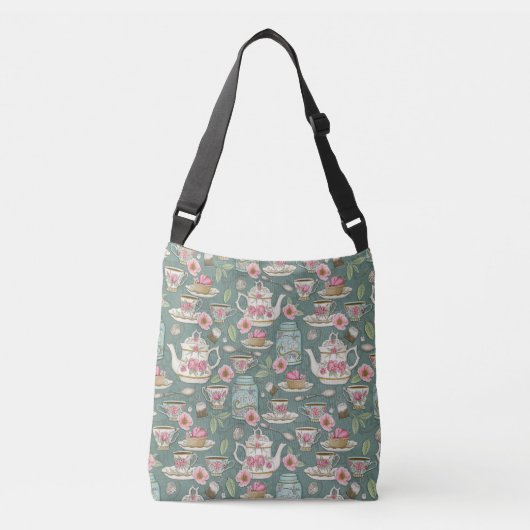  Tea Party Crossbody Bag Tas (Voorkant)