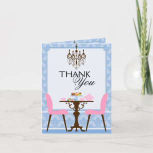 Tea Party Dank je Bedankkaart