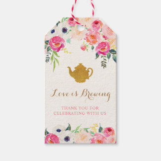 Tea Party Dank u Labels Cadeaulabel
