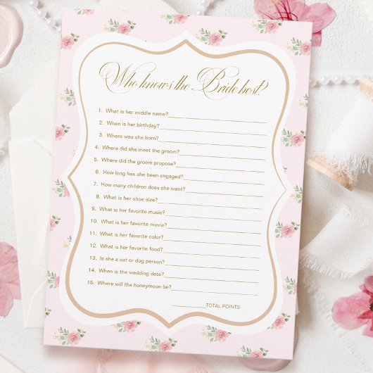 Tea Party de mariée qui connaît la meilleure carte