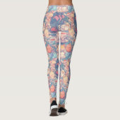Tea party Doodle Collage Leggings (Achterkant)