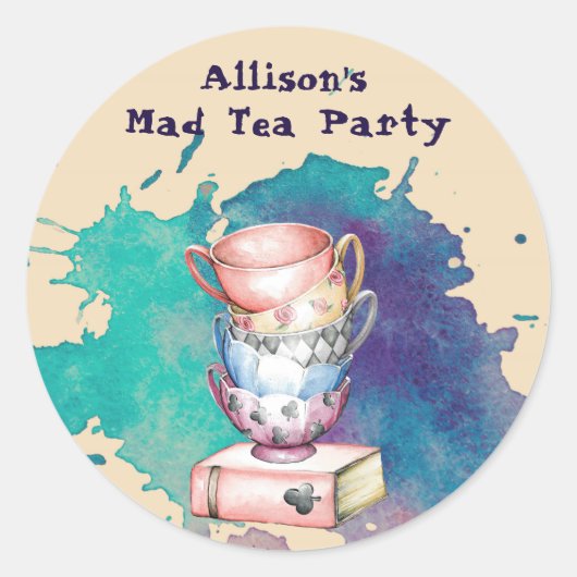 Tea Party Event Stickers (Voorkant)