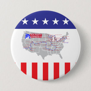 Tea Party Express III Ronde Button 7,6 Cm