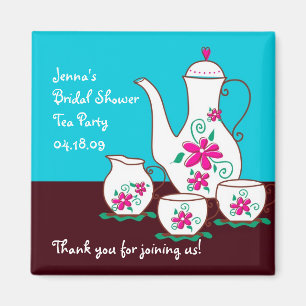 Tea Party Favor Magnets Magneet