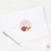 Tea Party Favor Sticker of Envelopzegel (Envelop)