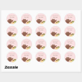 Tea Party Favoriser Sticker ou Enveloppe Sceau (Feuille)