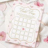 Tea Party Fête des mariées Bingo Carte de jeu