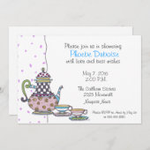 Tea Party - Fête des mariées - invitation (Devant / Derrière)