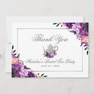 Tea Party Floral Purple Merci