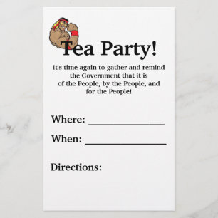 Tea Party. Flyer