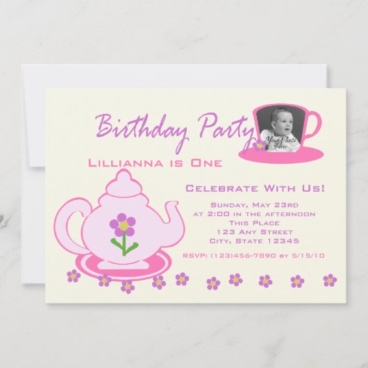 Tea Party / foto Kaart (Voorkant)