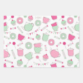 Tea Party Gift Wrapping Paper Set (Voorkant)