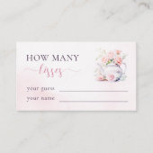 Tea Party Hoeveel Kussen Vrijgezellenfeest Spel Informatiekaartje (Voorkant)