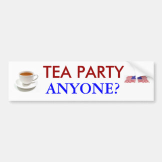 Tea Party Iemand? Bumpersticker