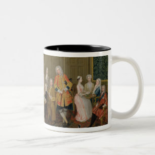 Tea Party in Lord Harrington's House, St. James's Tweekleurige Koffiemok
